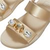 FITFLOP WOMENS WEDGE STRAP SANDAL - PLATINO